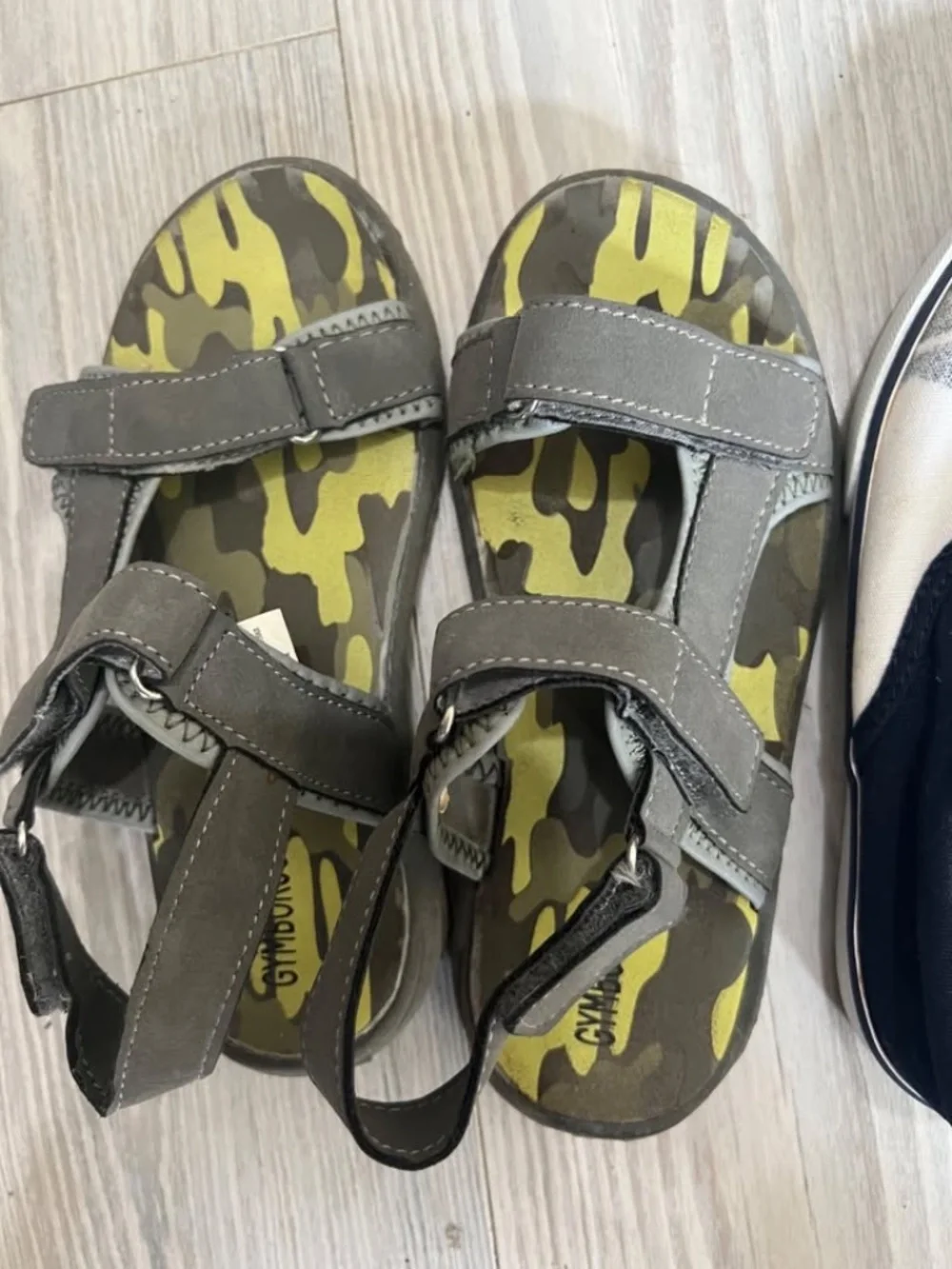 LOT OF GYMBOREE + OP SIZE 13 BOYS BOAT SHOES & SANDALS BUNDLE OF 3 PAIR LOT6540